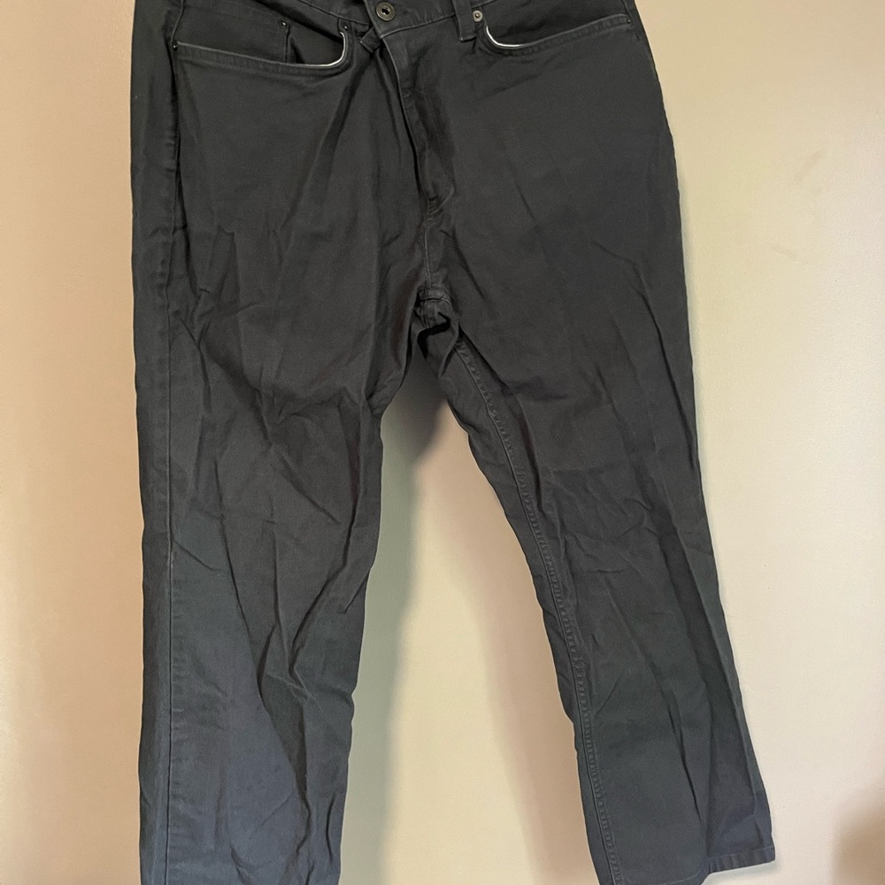 Eddie Bauer Gray Textured Pants